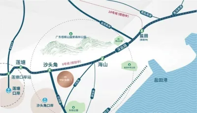 盐田区中房翰林门38-71平,1-4房精装均价5.3万,总价180万起