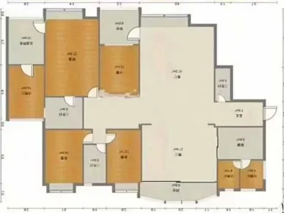 宝安尚都花园二期视野好,南北通透超大入户花园 3+1户型