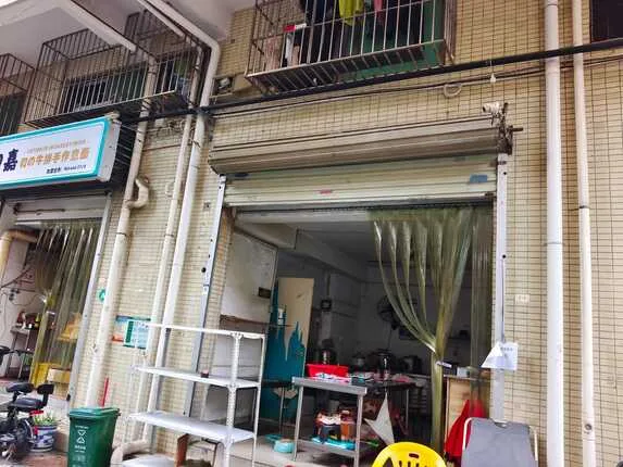餐饮外卖店佳选,沙坣新村店铺出租+二楼可住三房,租金3500月