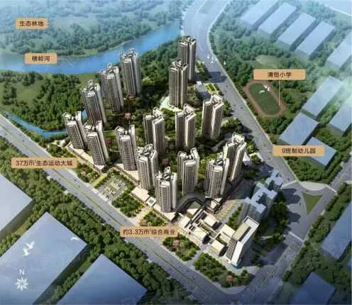 金辉悦步公馆二期一线临深约37万㎡ 7U大城，自带商业体