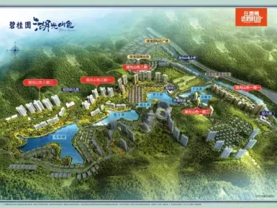 惠州市·惠阳·秋长智慧小区天湖山色花园,人车分流,封闭小区