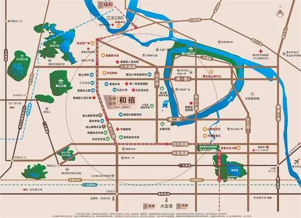 惠州市·惠城·河南岸'九颂和禧府'103万套起