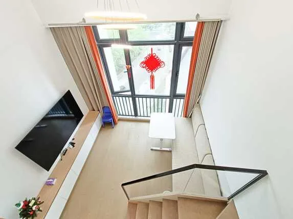 仁恒芯梦公园小区，漂亮网红复式一房一厅拎包入住出租2000元