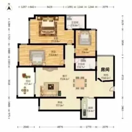 后海【理想雅园】89.8平使用面积110平，4+1房豪华装修售1690万！