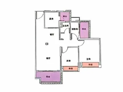 65万买中山北黄圃【纪元花园】首付2万起，单价64xx/㎡即买中山北纯南小三房