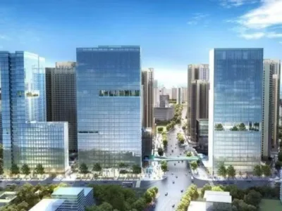 万科星城大厦甲级写字楼368平招租，4+1格局工区可20-30人左右办公租金45元/平