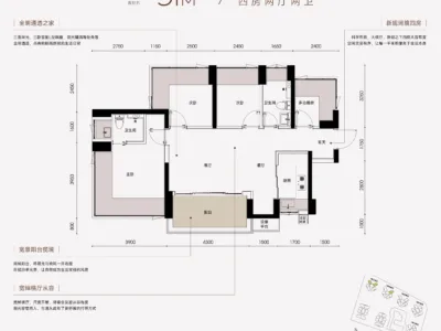 【世纪金源·暄和里】约66-108㎡新规2-4房，约100%得房率